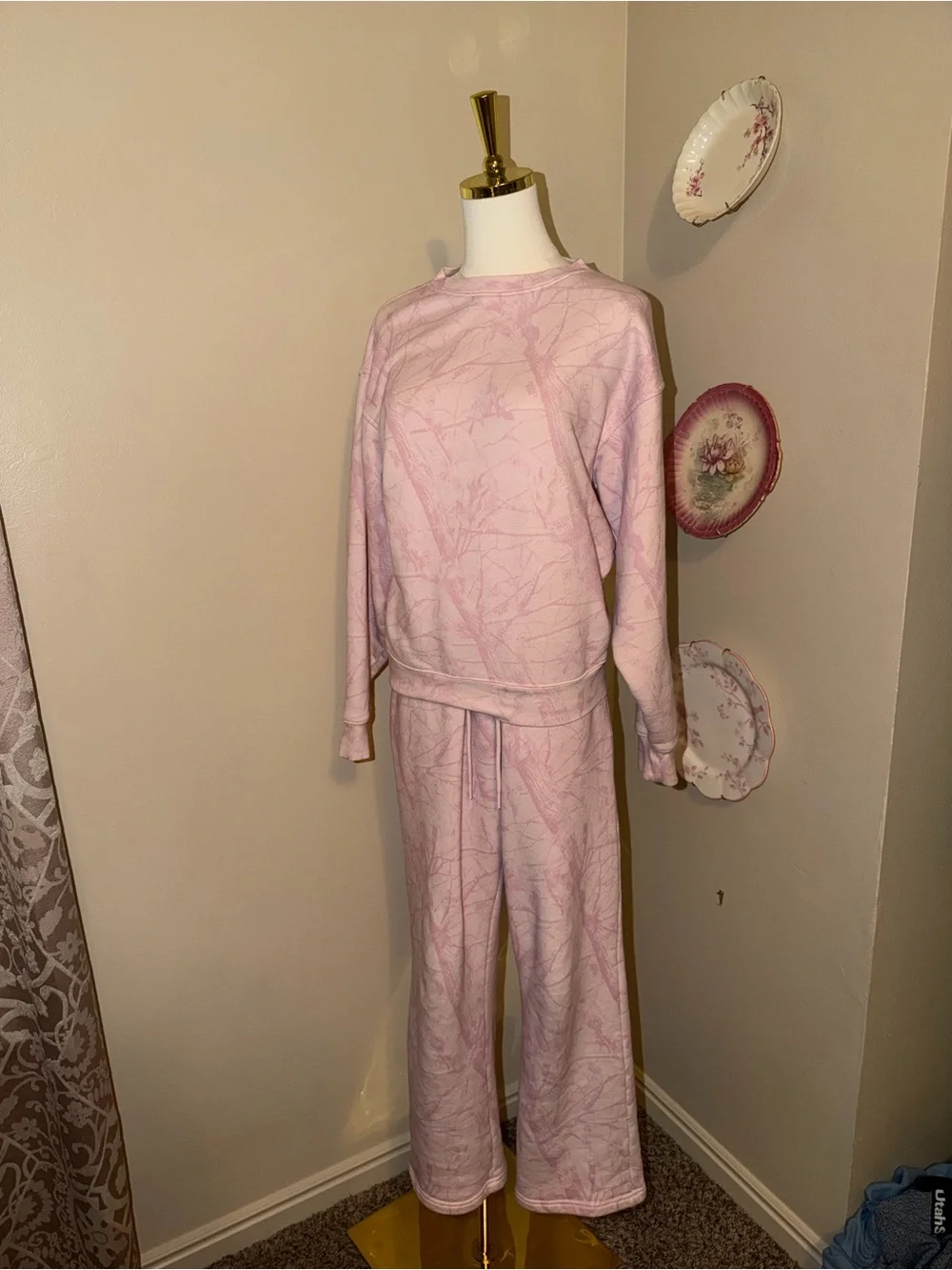 Dairy Boy Pink Camo Sweat Set XS
